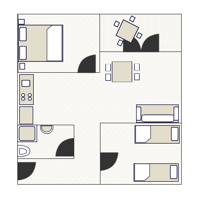 Ground-plan of the apartment - 2 - 4